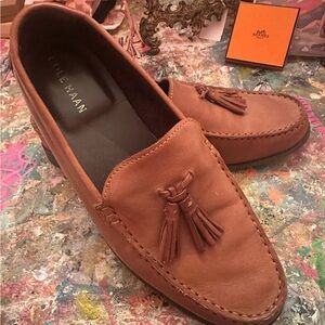 Cole Haan Men's Tan Tassel Loafers